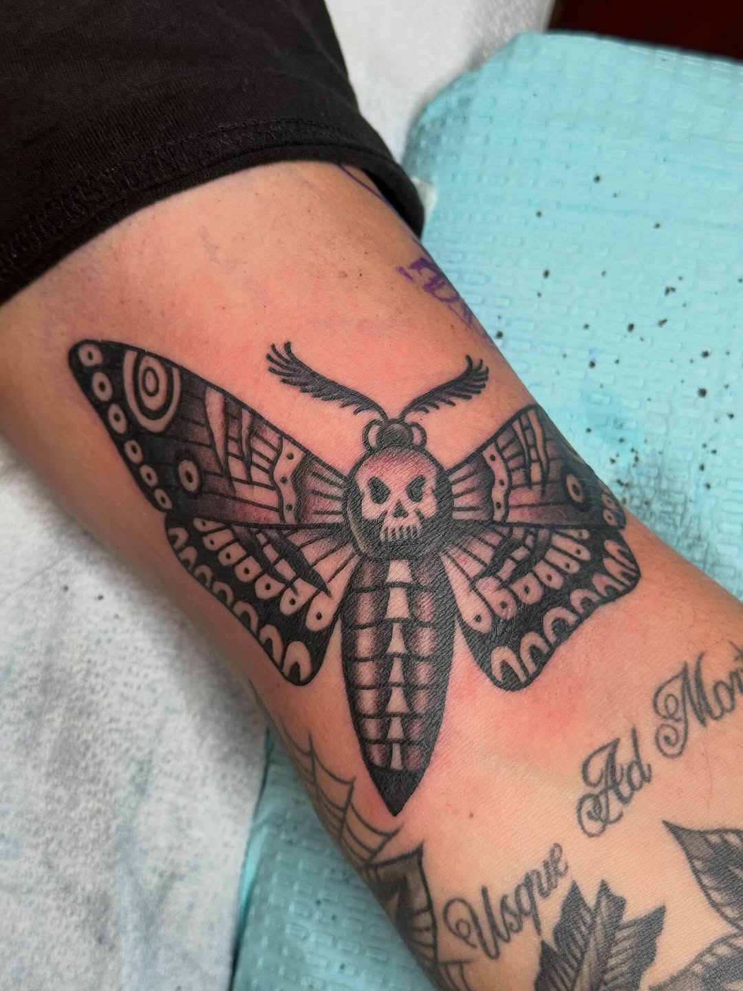 Tattoo by @rosskjones — illustrative, black_and_grey