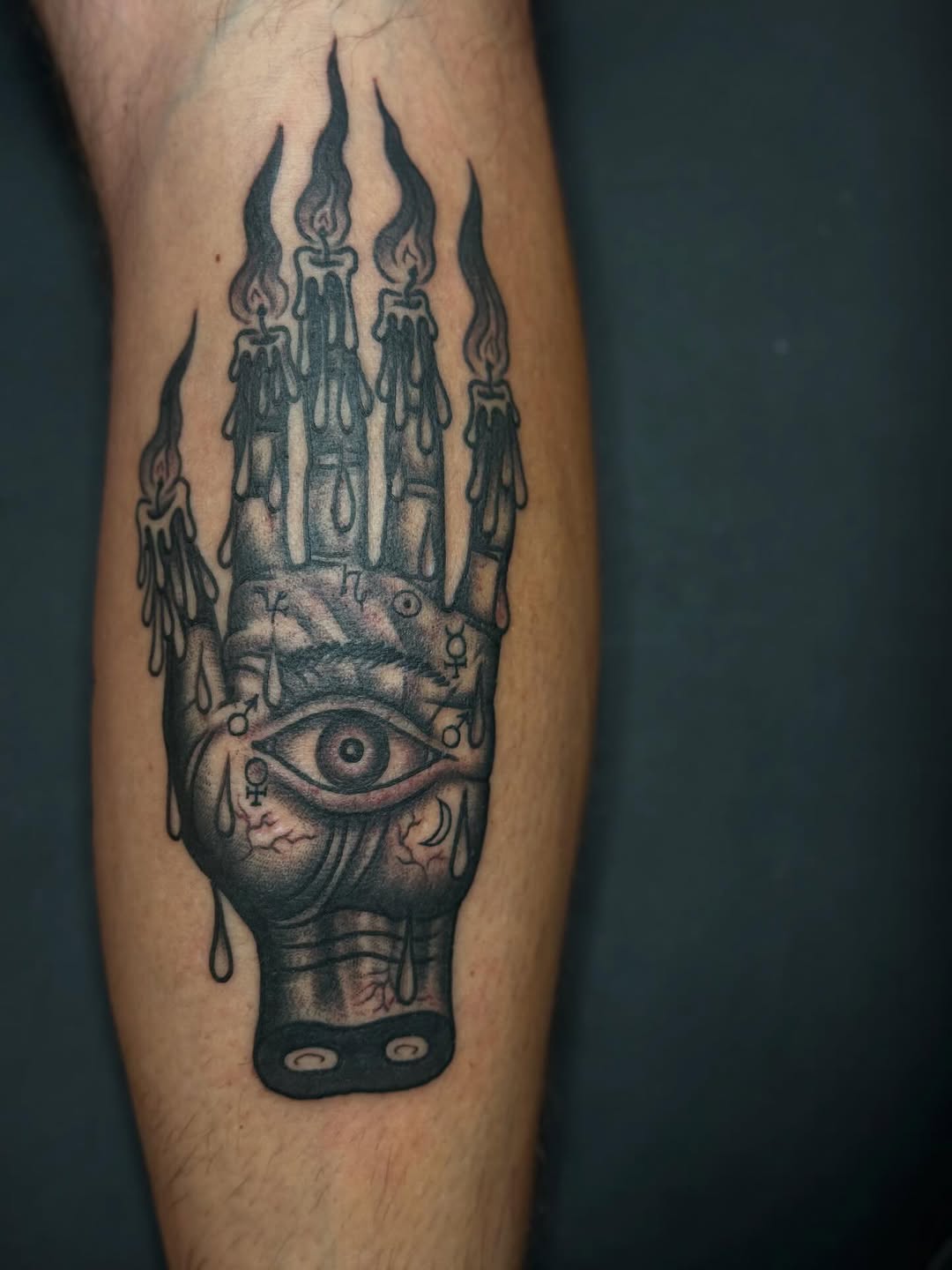 Tattoo by @rosskjones — blackwork, illustrative
