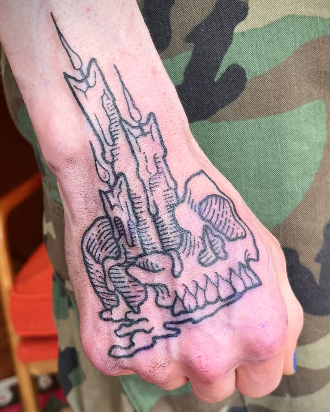 Tattoo by @coyotejo.tattoo — blackwork, dark_realism