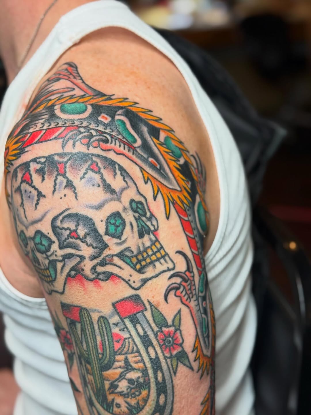 Tattoo by @rosskjones — american_traditional, illustrative