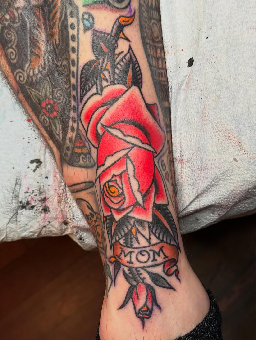 Tattoo by @rosskjones — american_traditional, illustrative