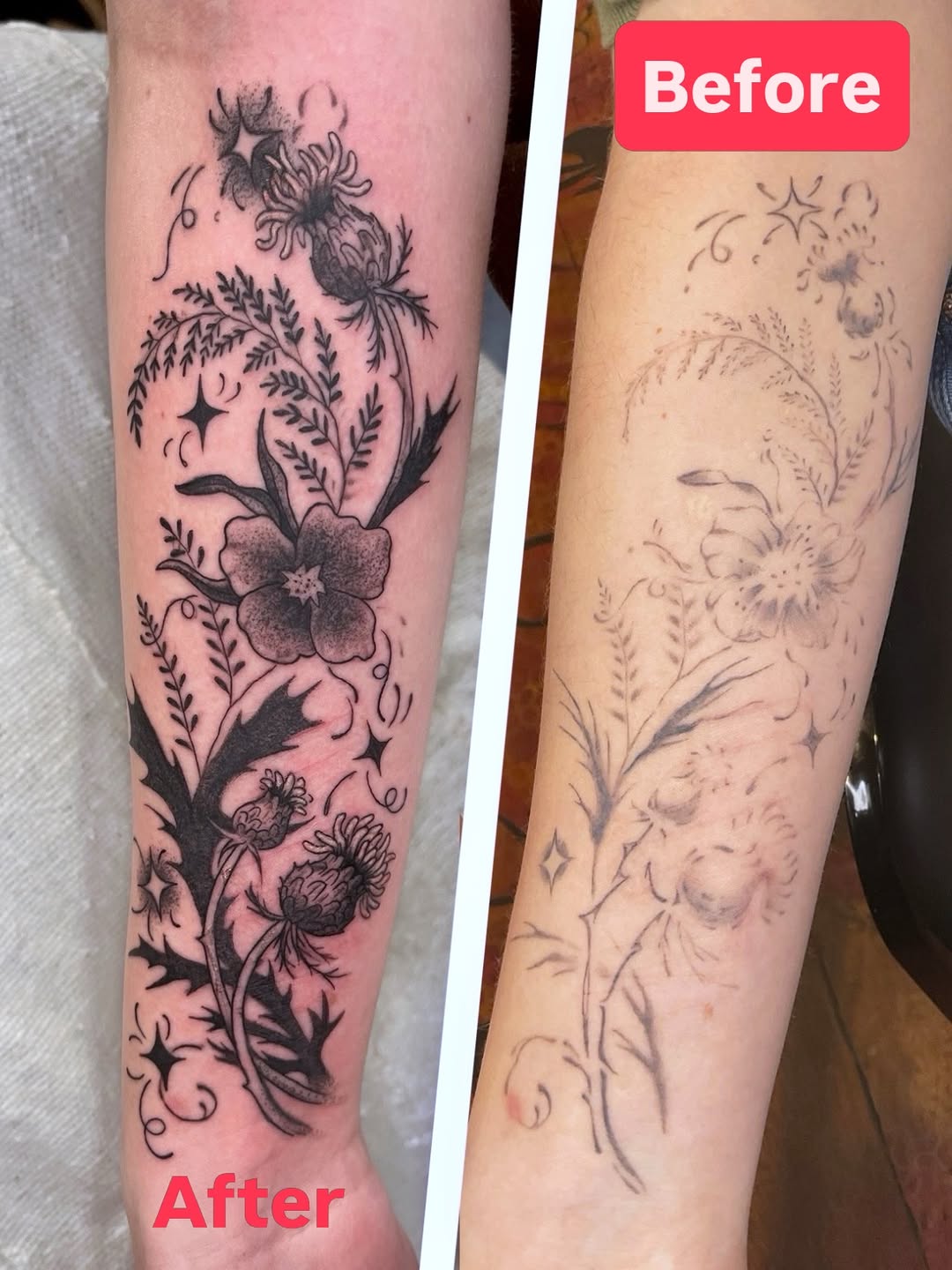 Tattoo by @maris_hare — black_and_grey