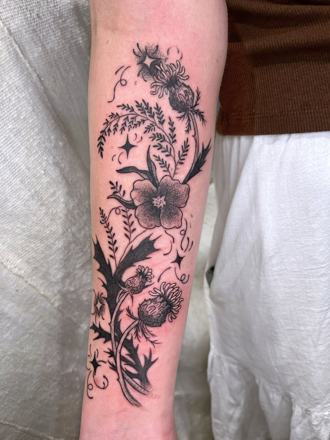 Tattoo by @maris_hare — black_and_grey