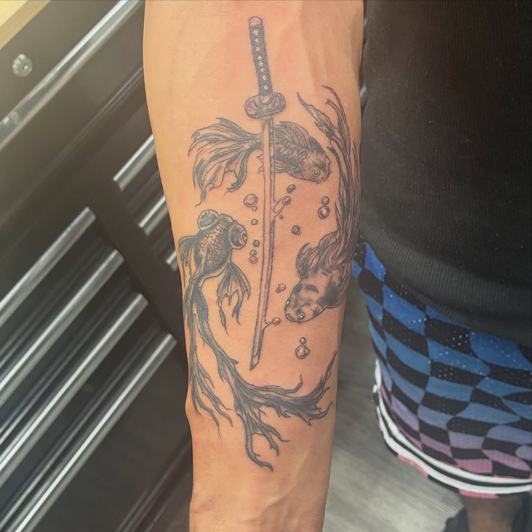 Tattoo by @trae_980 β black_and_grey