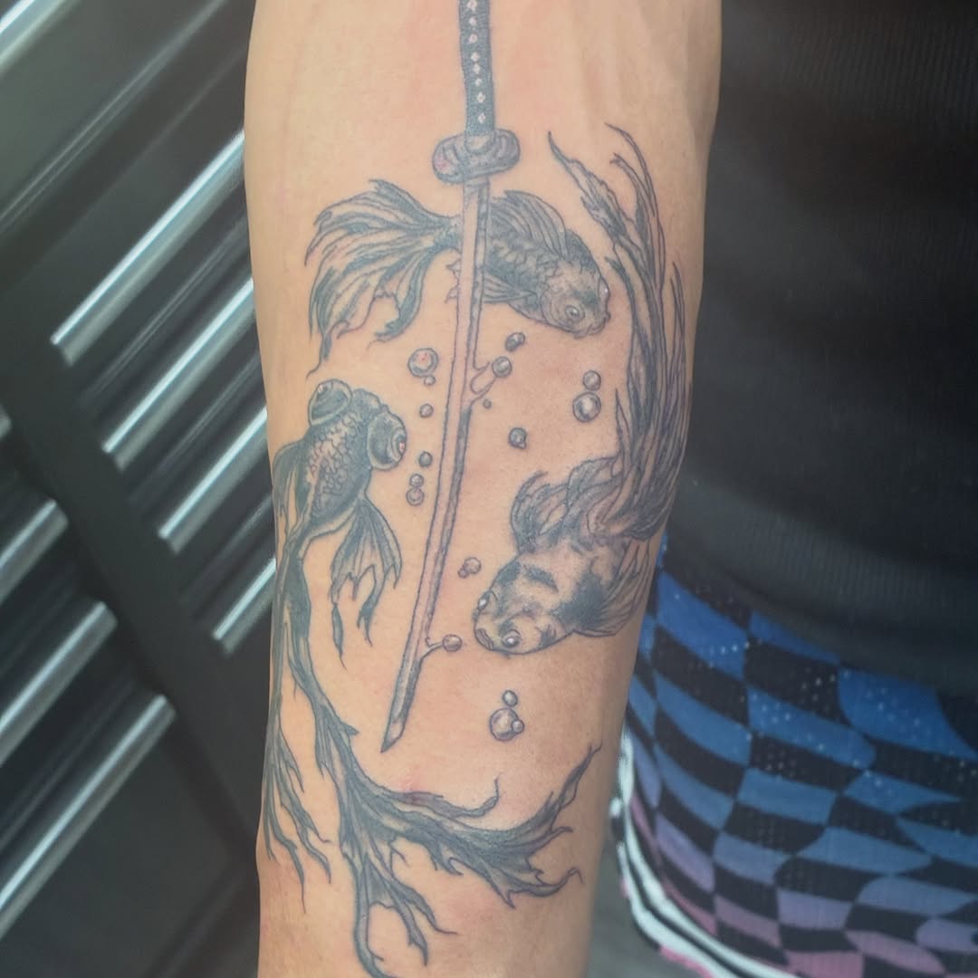 Tattoo by @trae_980 β black_and_grey