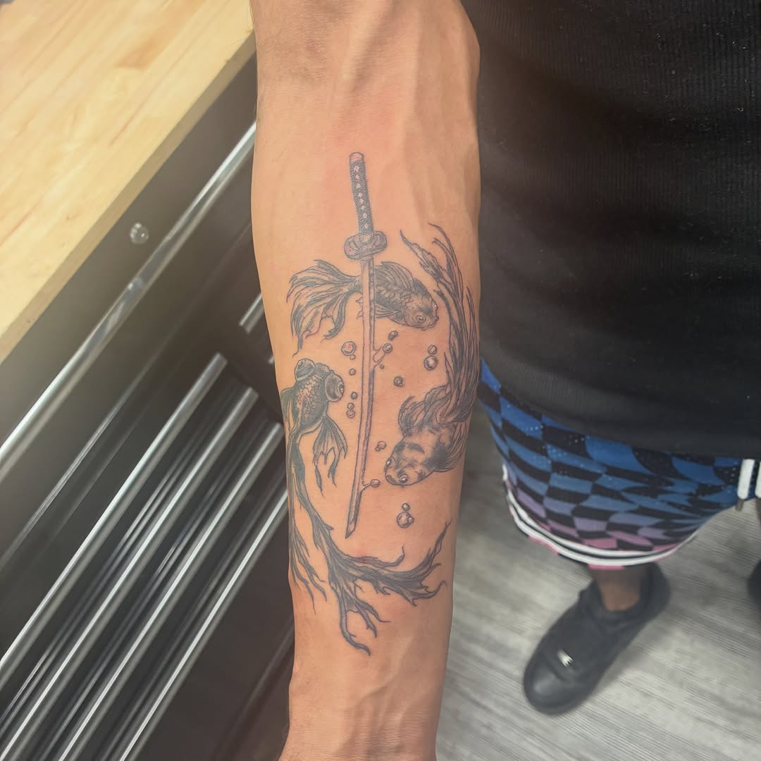 Tattoo by @trae_980 β black_and_grey