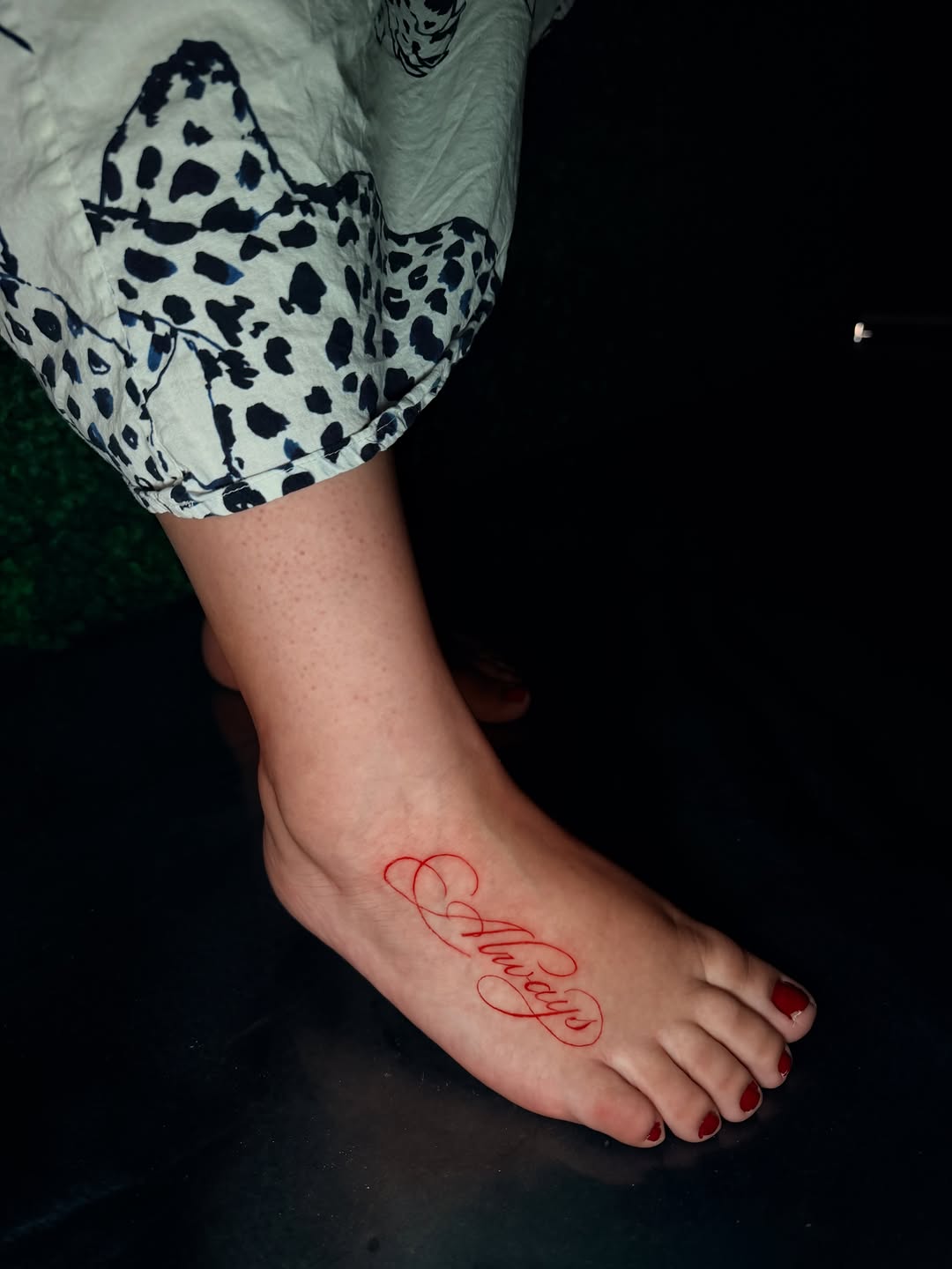 Tattoo by @bellaskytattoos — lettering_script, fine_line