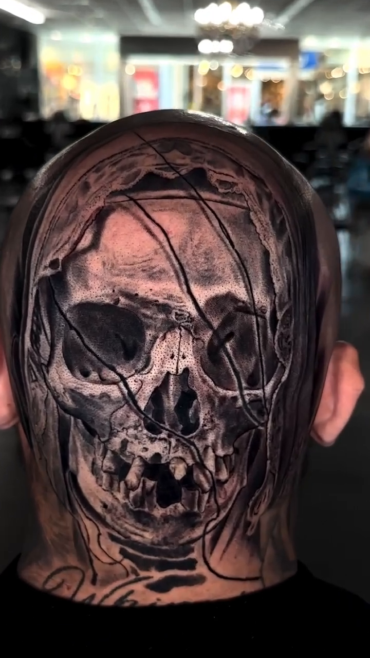 Tattoo by @jessewhitetattoo — black_and_grey, realism
