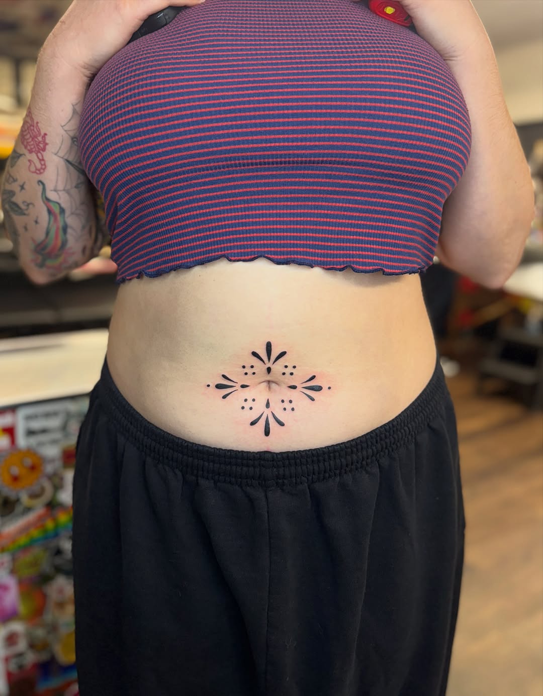Tattoo by @starahtattoo — dotwork, minimalist