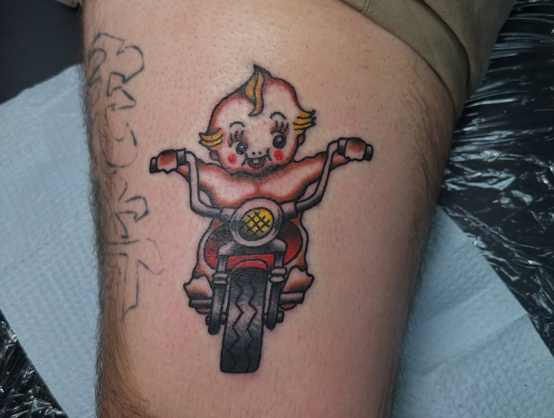 Tattoo by @deathoner727 — american_traditional, illustrative