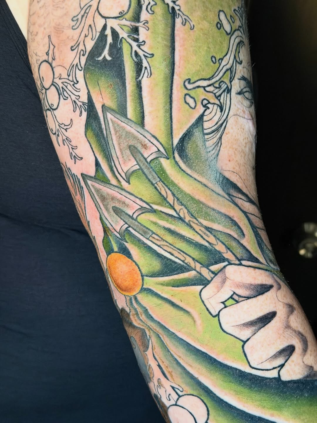Tattoo by @bajabagleytattoos — japanese_irezumi, black_and_grey