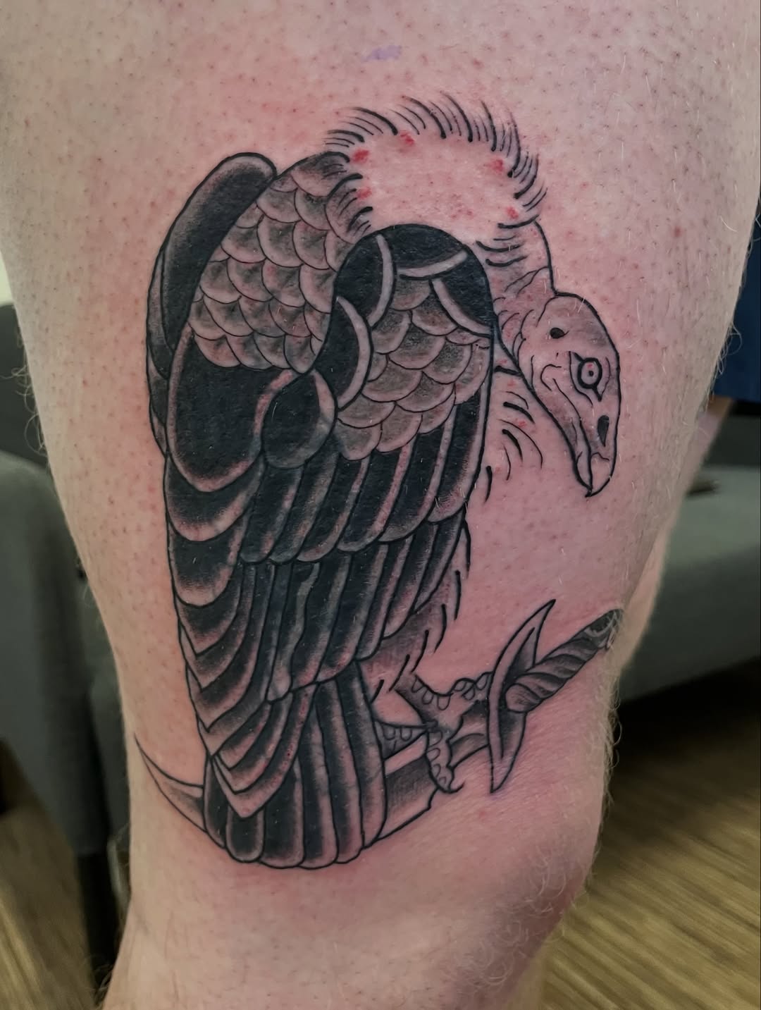 Tattoo by @laceybtattoos β american_traditional, black_and_grey