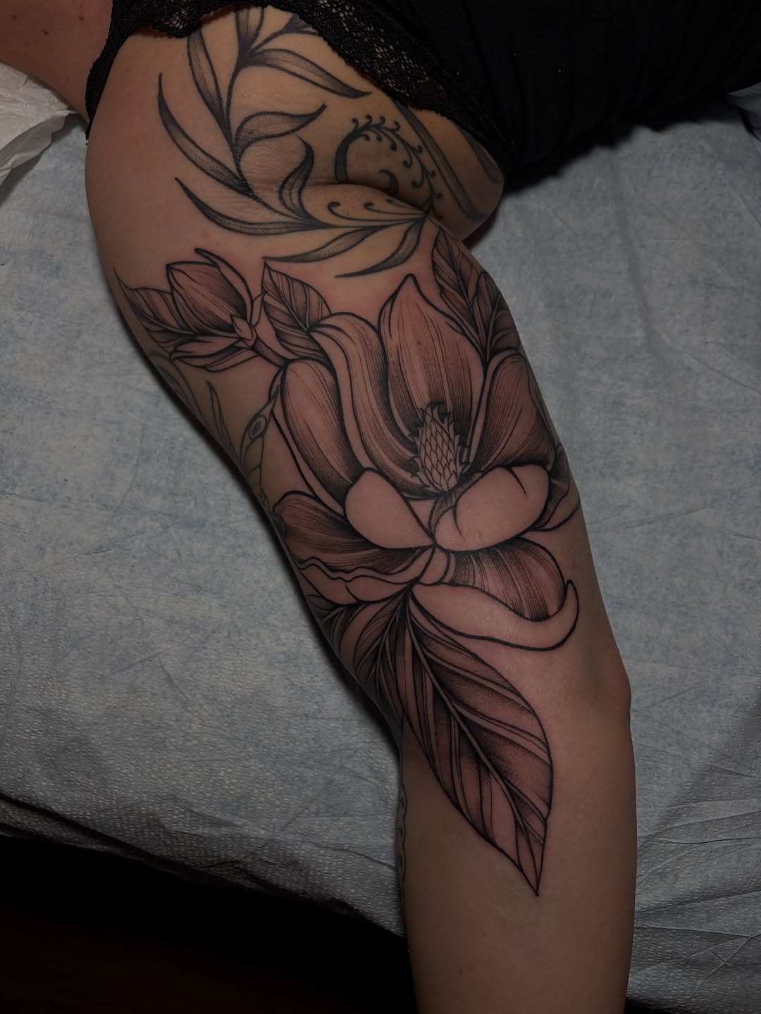 Tattoo by @feliine — illustrative, black_and_grey