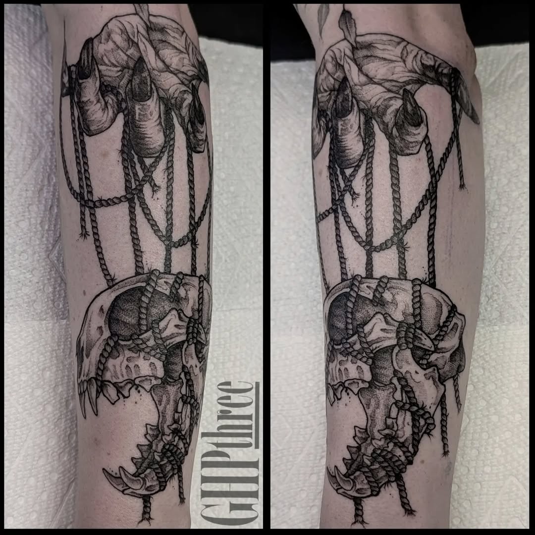 Tattoo by @ghpthree — blackwork