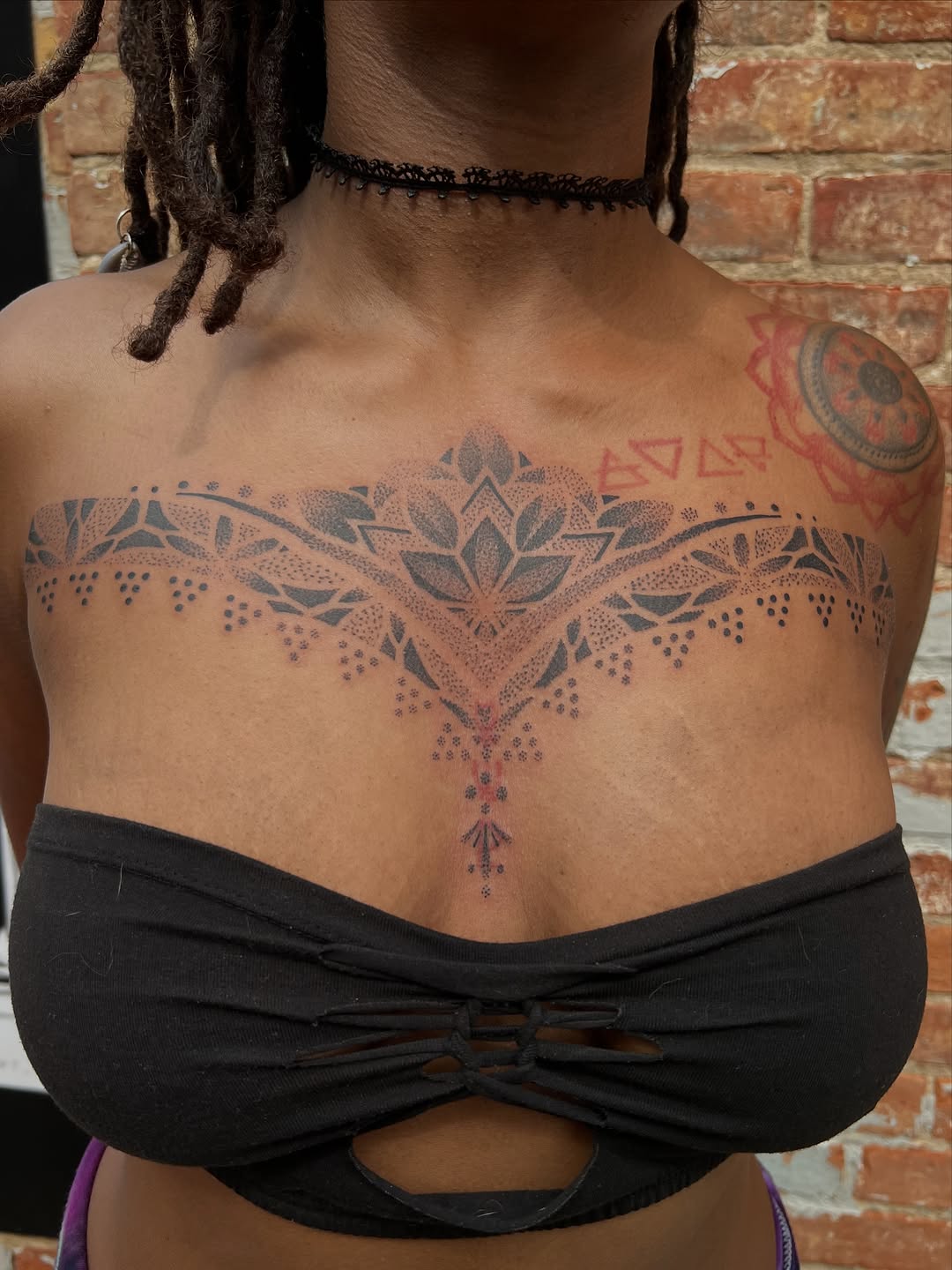 Tattoo by @thebig_rosstattoo — dotwork, ornamental