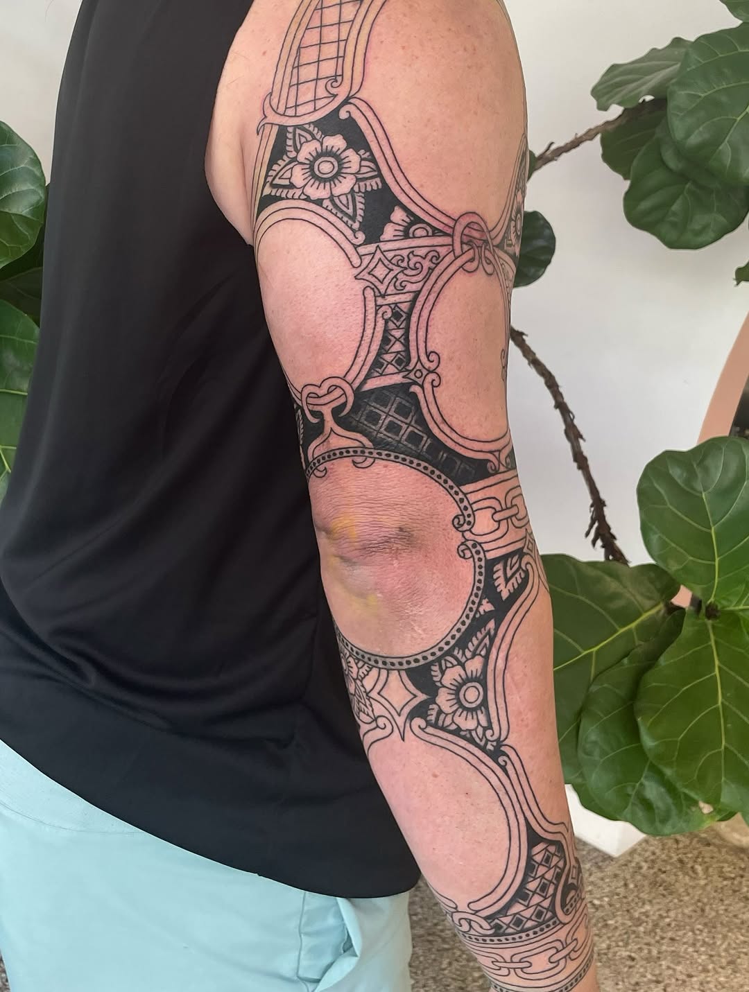 Tattoo by @becca.lerner β ornamental, blackwork