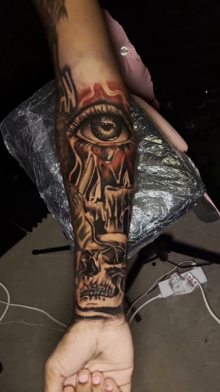 Tattoo by @britattedthat — black_and_grey, realism