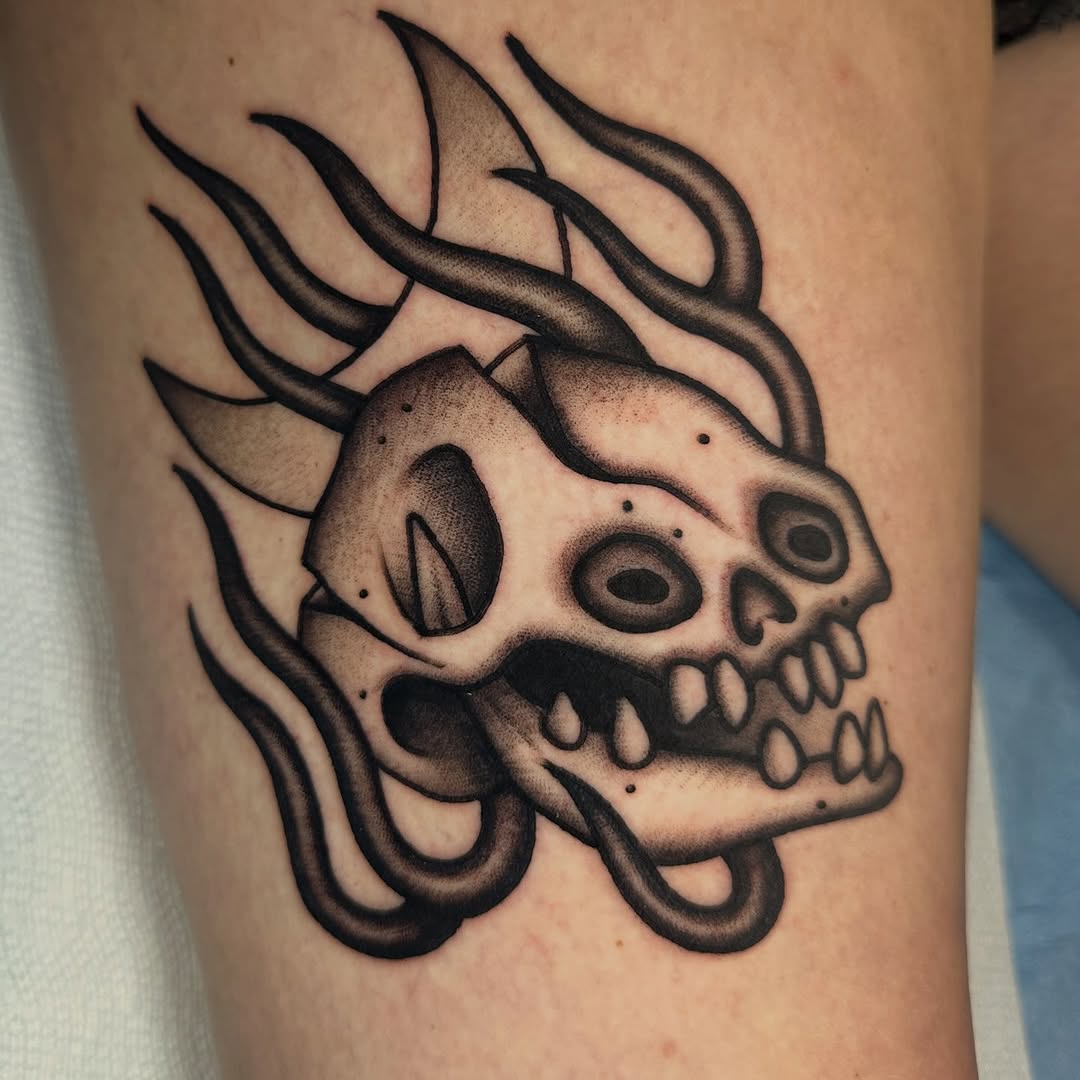 Tattoo by @klf_tattoos — american_traditional, illustrative
