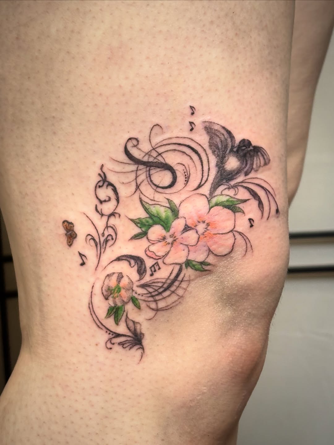 Tattoo by @valentine_tats — illustrative, fine_line