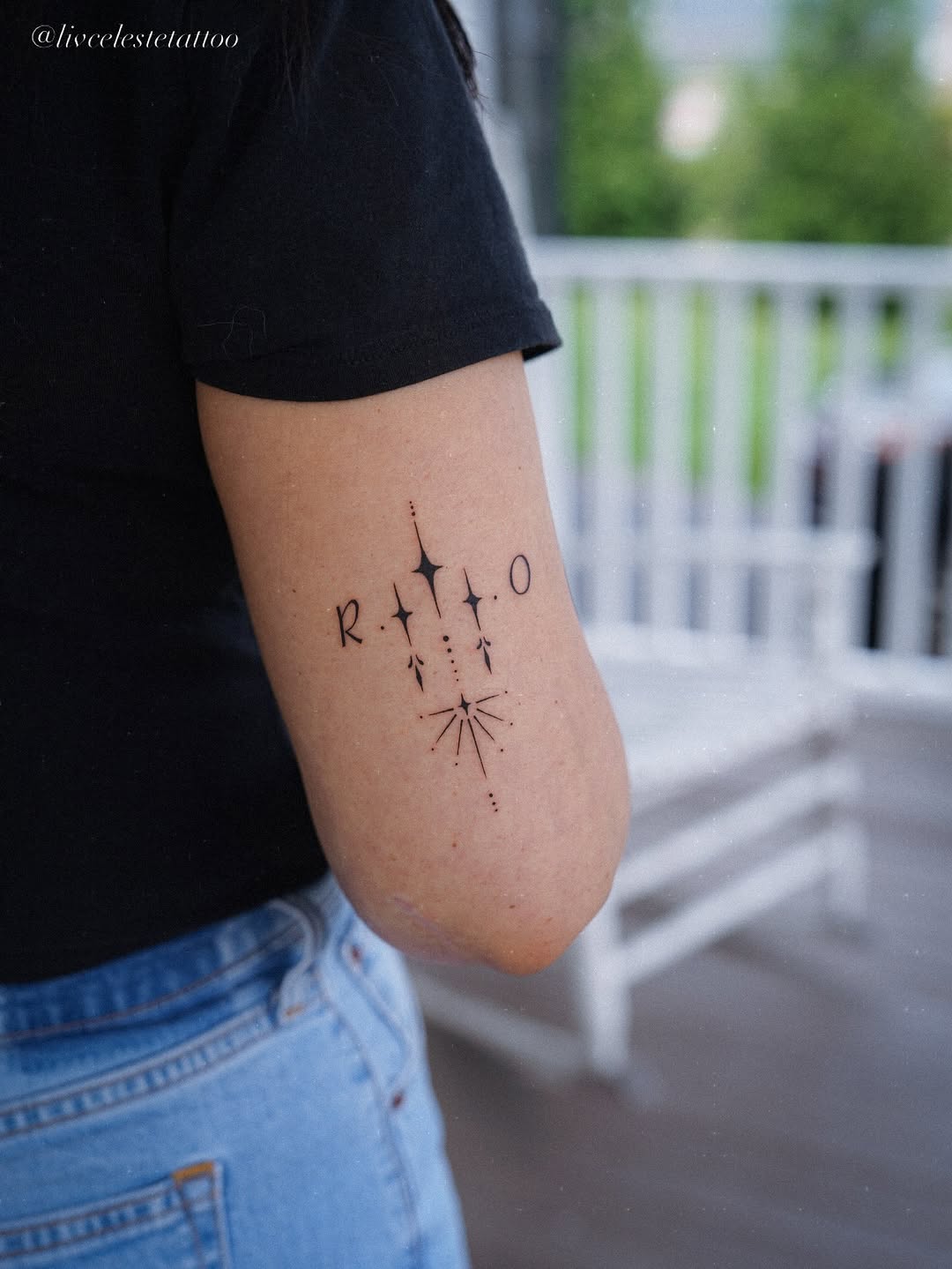 Tattoo by @livcelestetattoo โ fine_line, minimalist