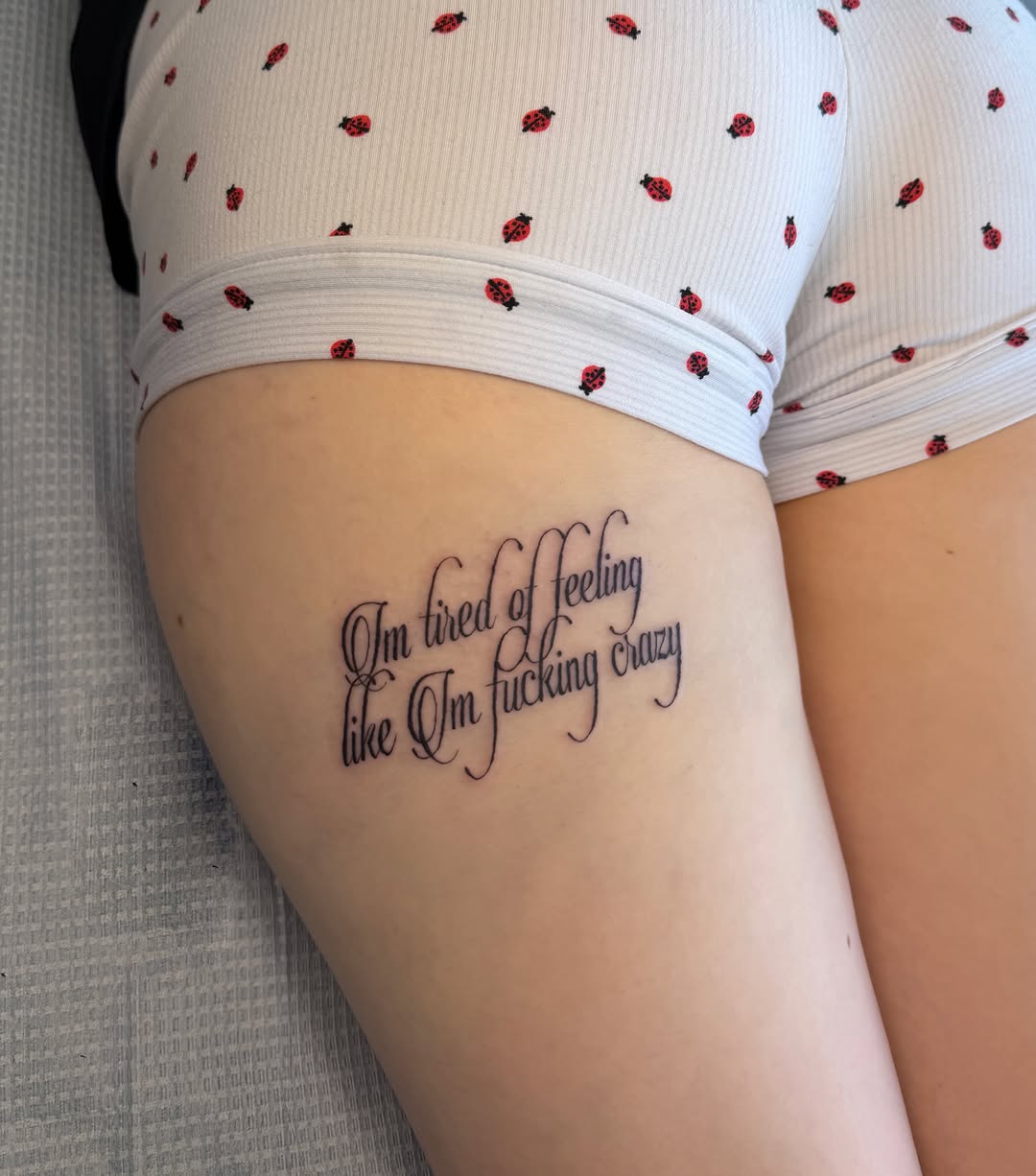 Tattoo by @kathrills β lettering_script, fine_line