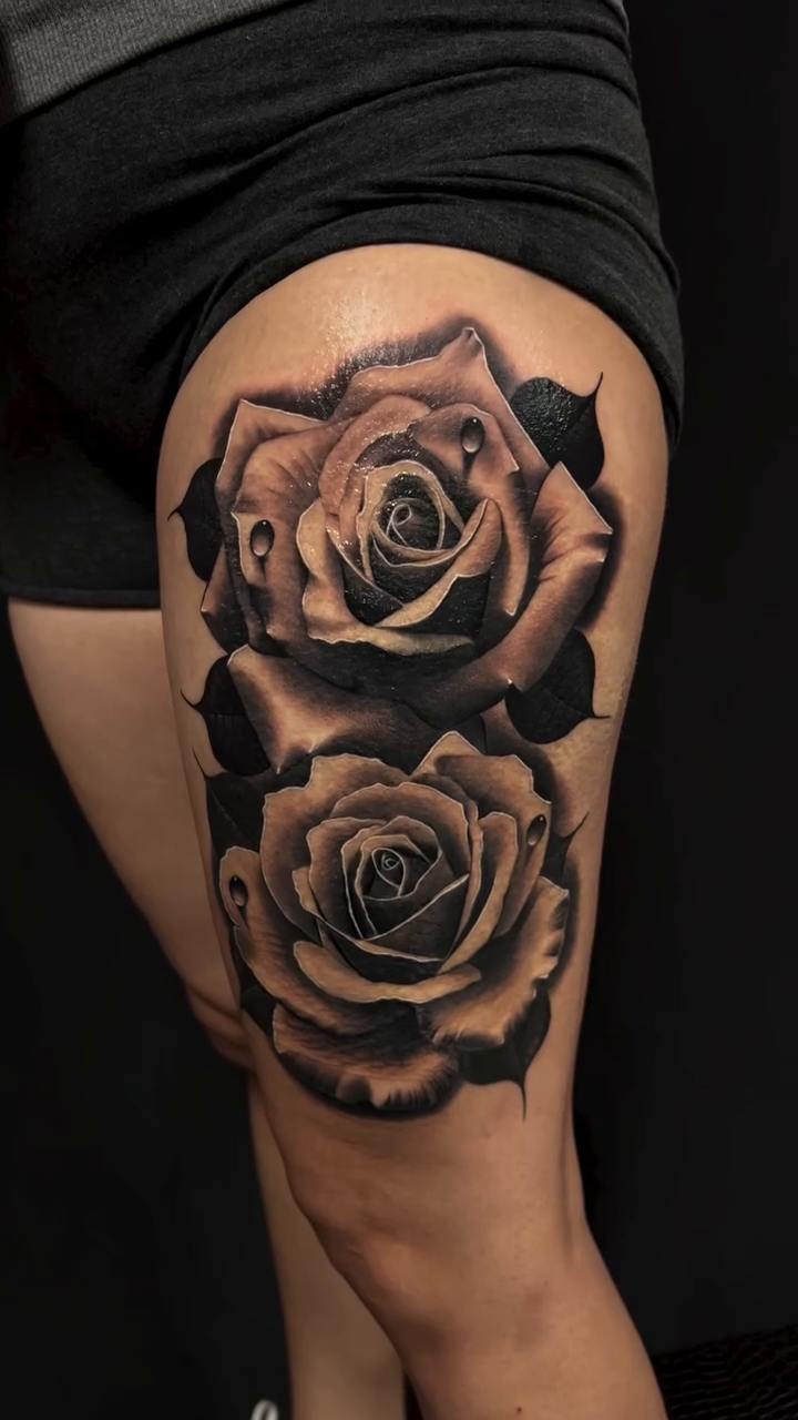 Tattoo by @guero_thomas — black_and_grey, realism