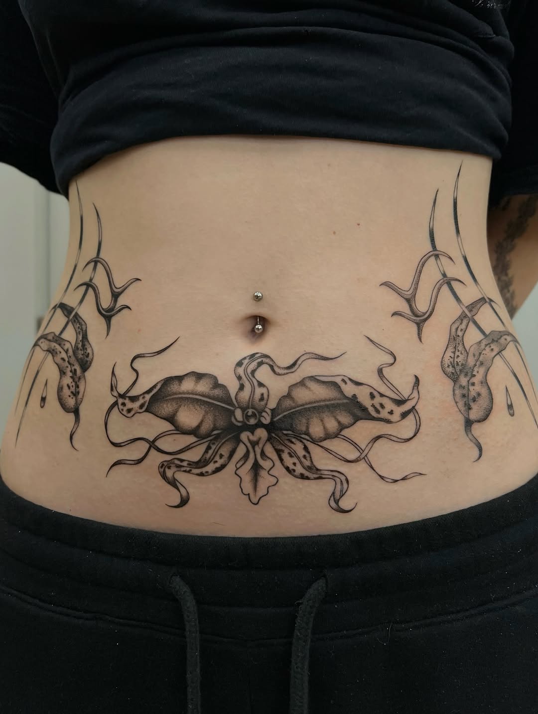 Tattoo by @tatz_doll โ blackwork
