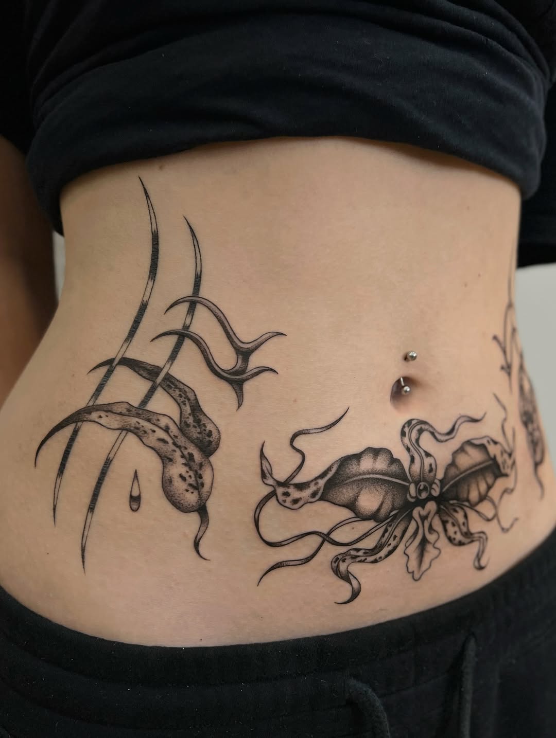 Tattoo by @tatz_doll โ blackwork