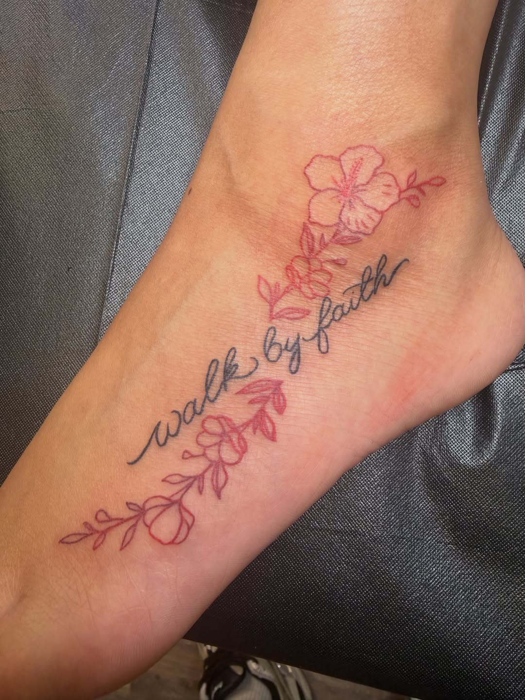 Tattoo by @raincitytattoos โ lettering_script, fine_line