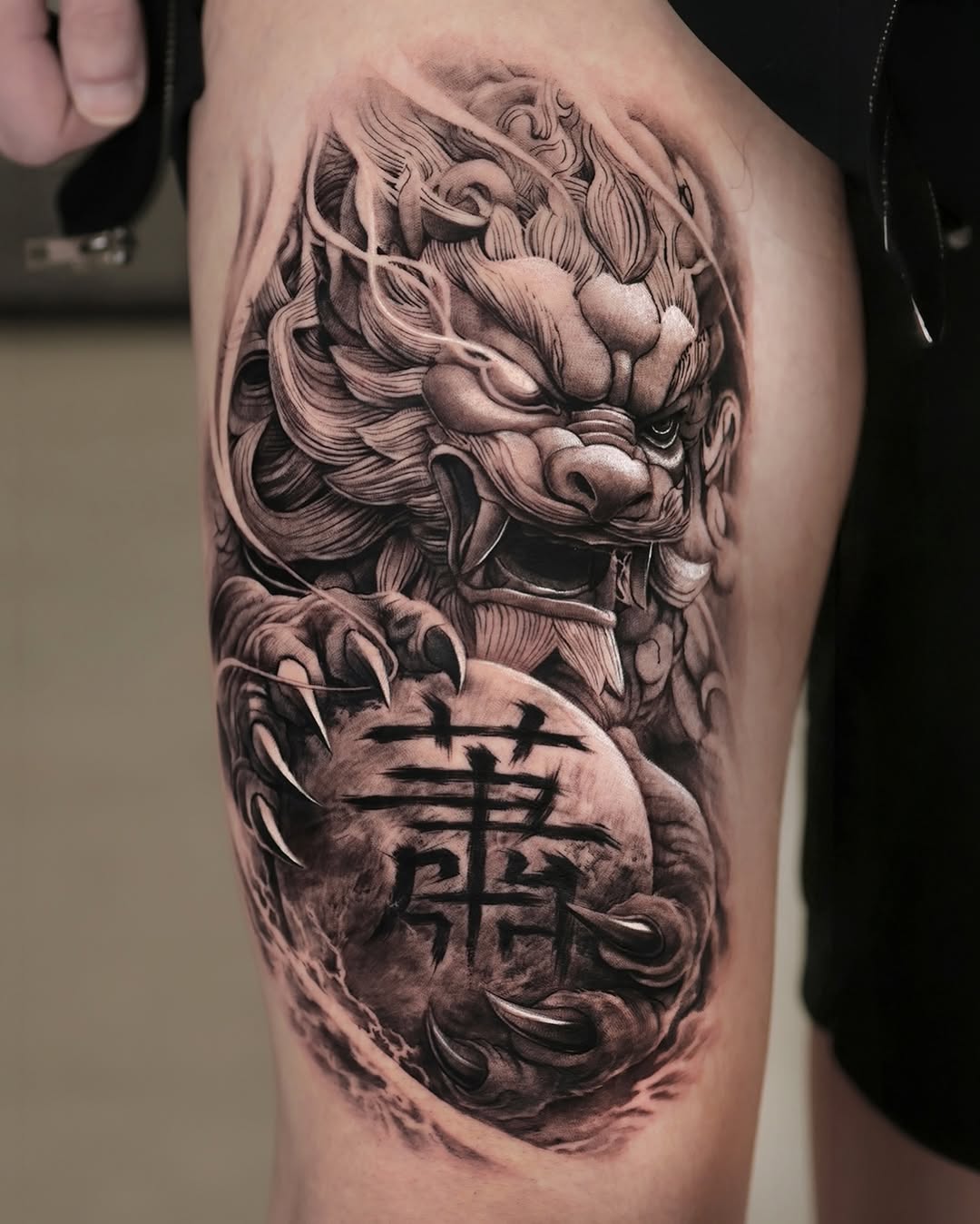 Tattoo by @tattooist_reset — realism, black_and_grey