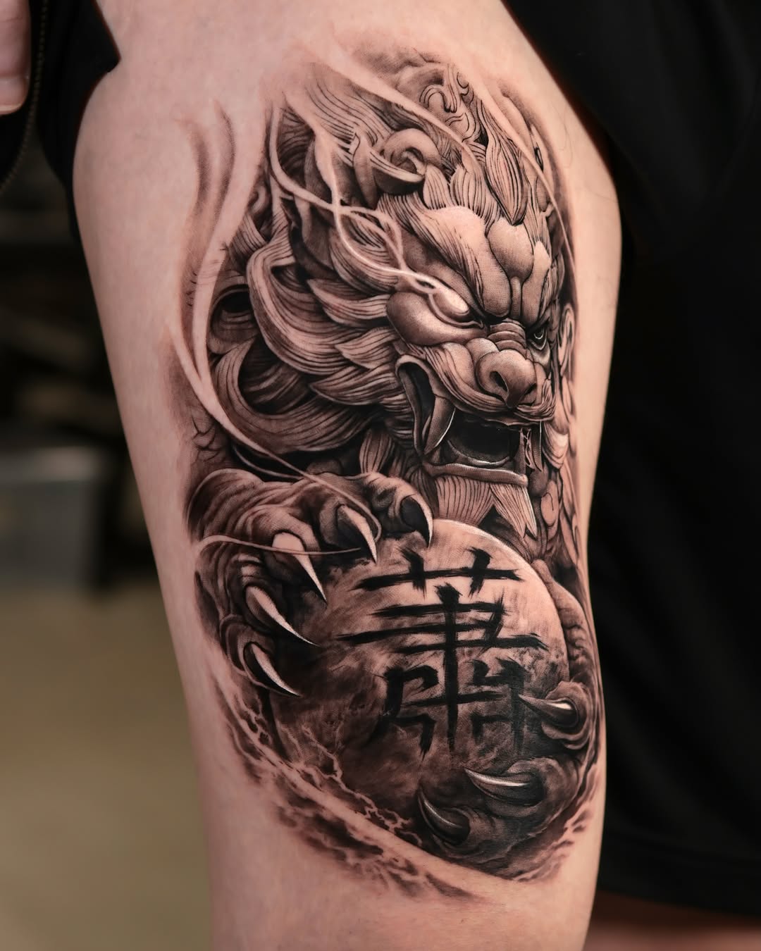 Tattoo by @tattooist_reset — realism, black_and_grey