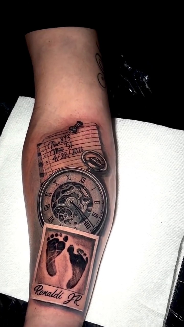 Tattoo by @osnay_tattooart — realism, black_and_grey