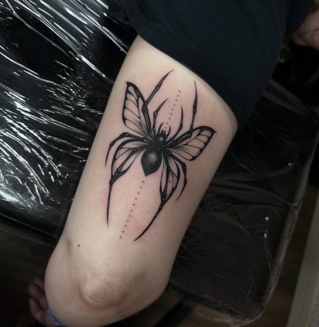 Tattoo by @breannatattoos — blackwork