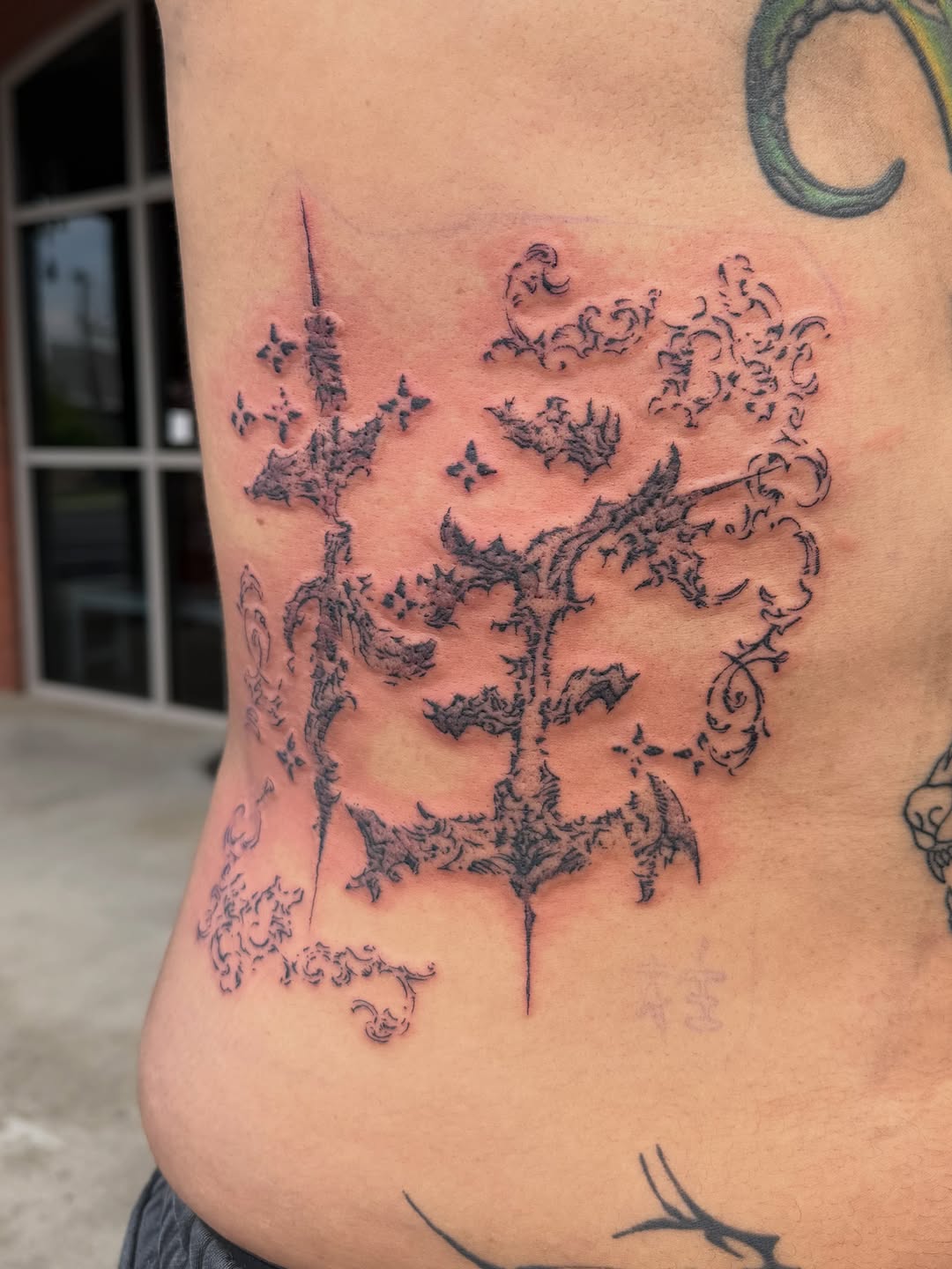 Tattoo by @mitch_soup — blackwork, ornamental