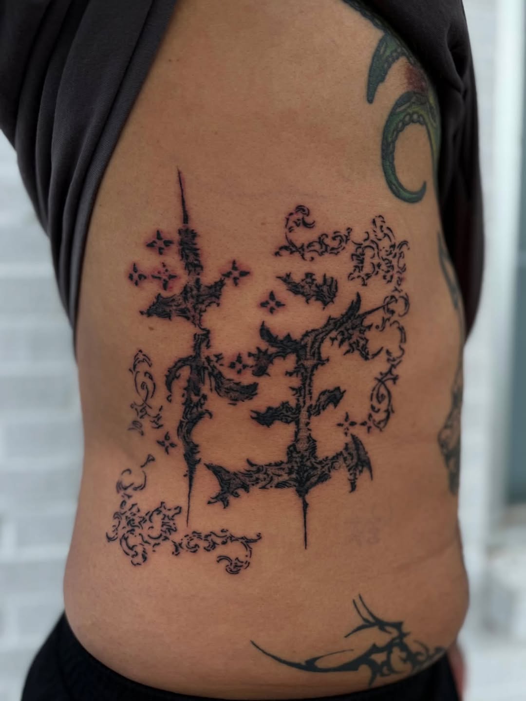 Tattoo by @mitch_soup — blackwork, ornamental