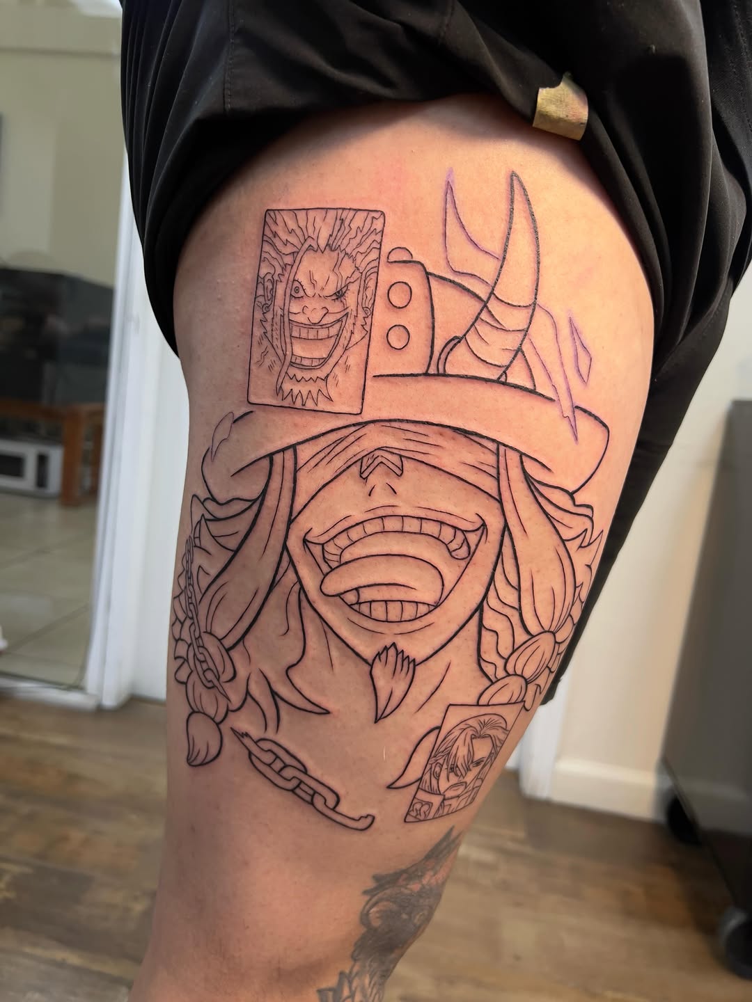 Tattoo by @pariente__chan — anime