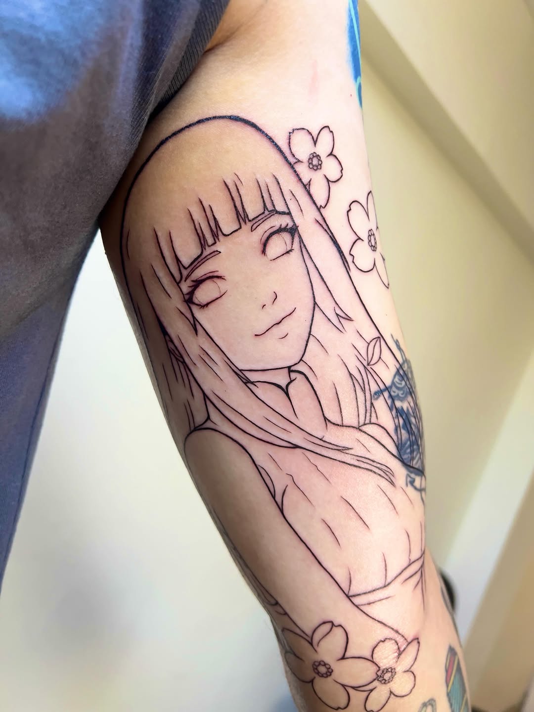 Tattoo by @pariente__chan — anime