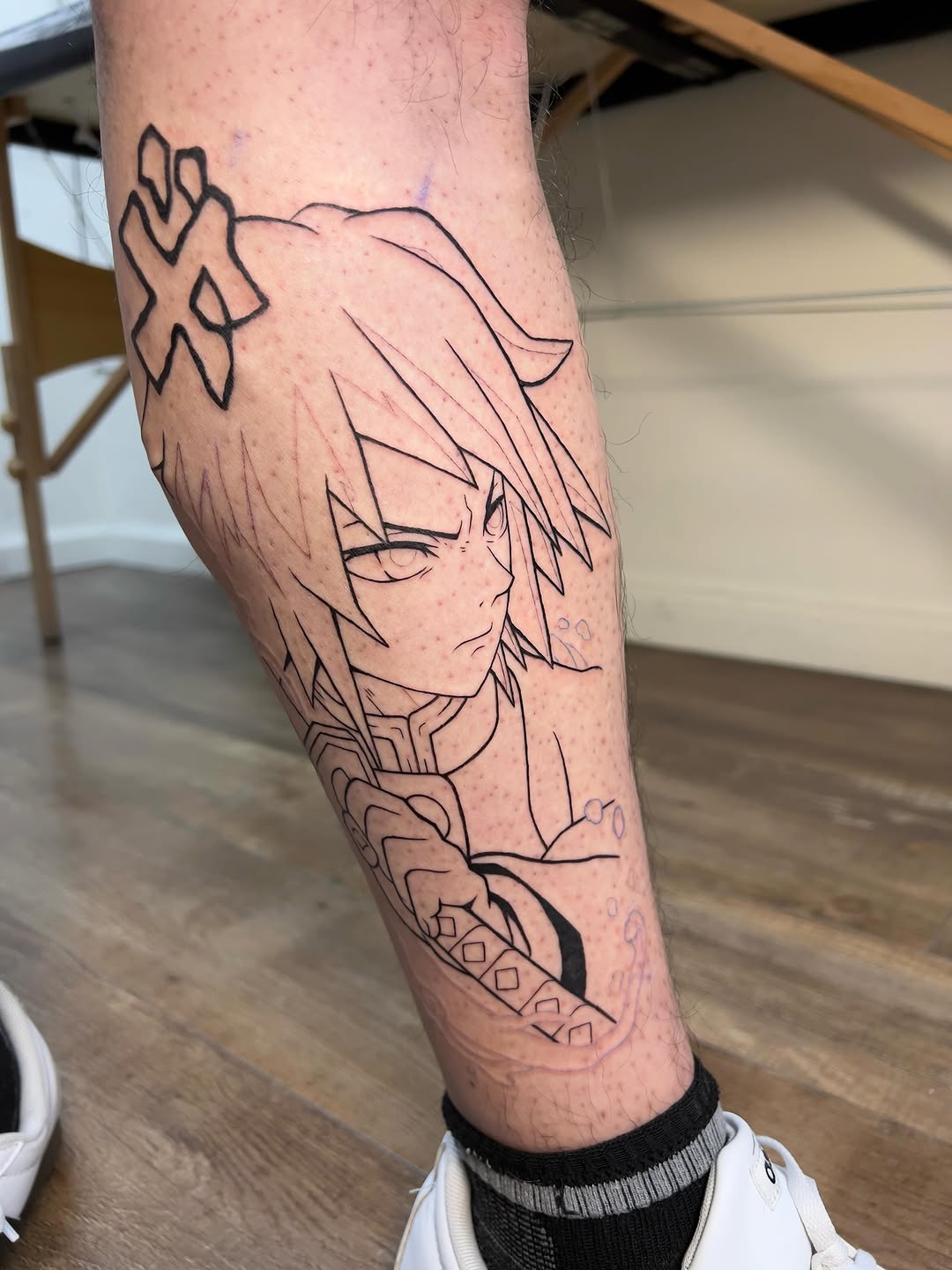 Tattoo by @pariente__chan — anime