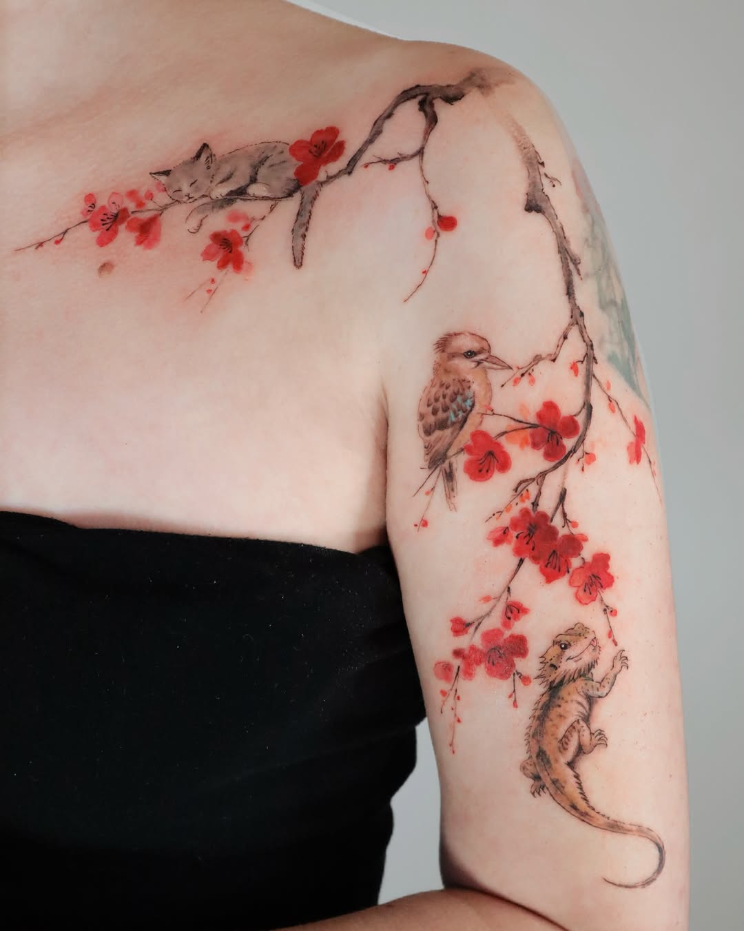 Tattoo by @sylvia.ink.journal — watercolor