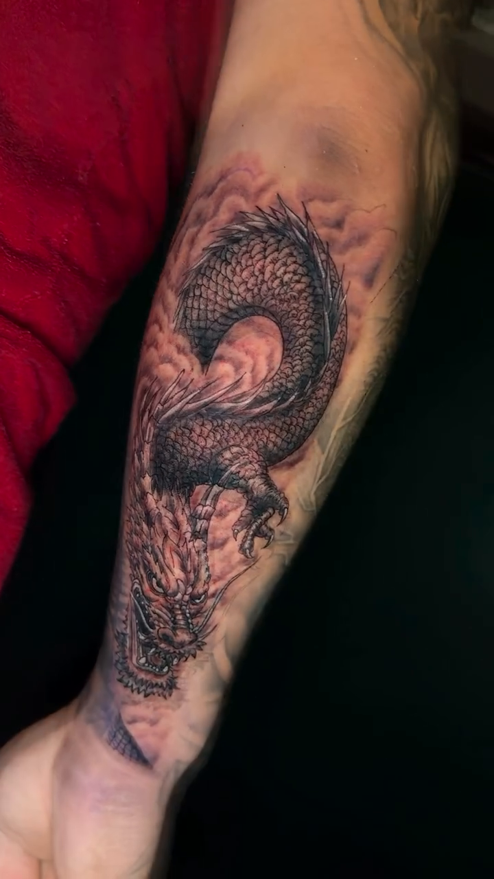 Tattoo by @luvetattoos — black_and_grey, realism
