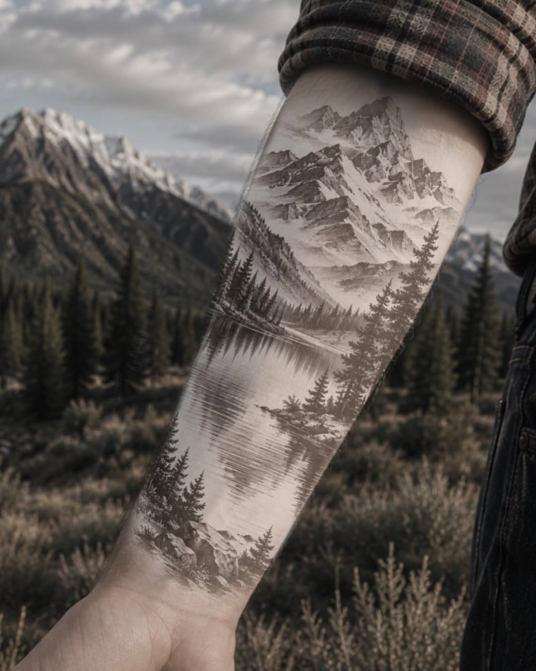 Tattoo by @mtc.tattoos β realism, black_and_grey
