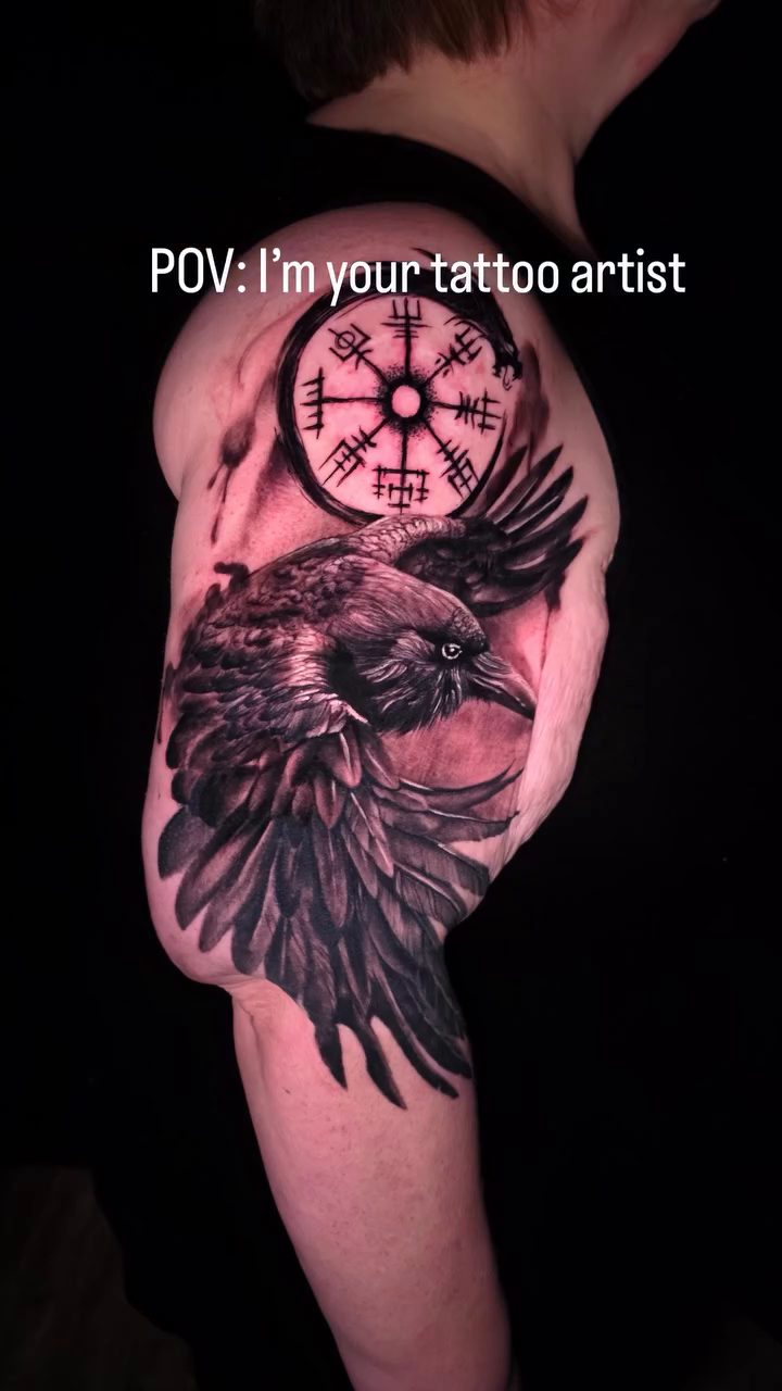 Tattoo by @tanktat2z — black_and_grey, realism