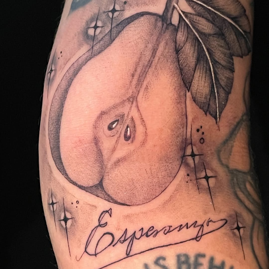 Tattoo by @softnddirty — realism, lettering_script