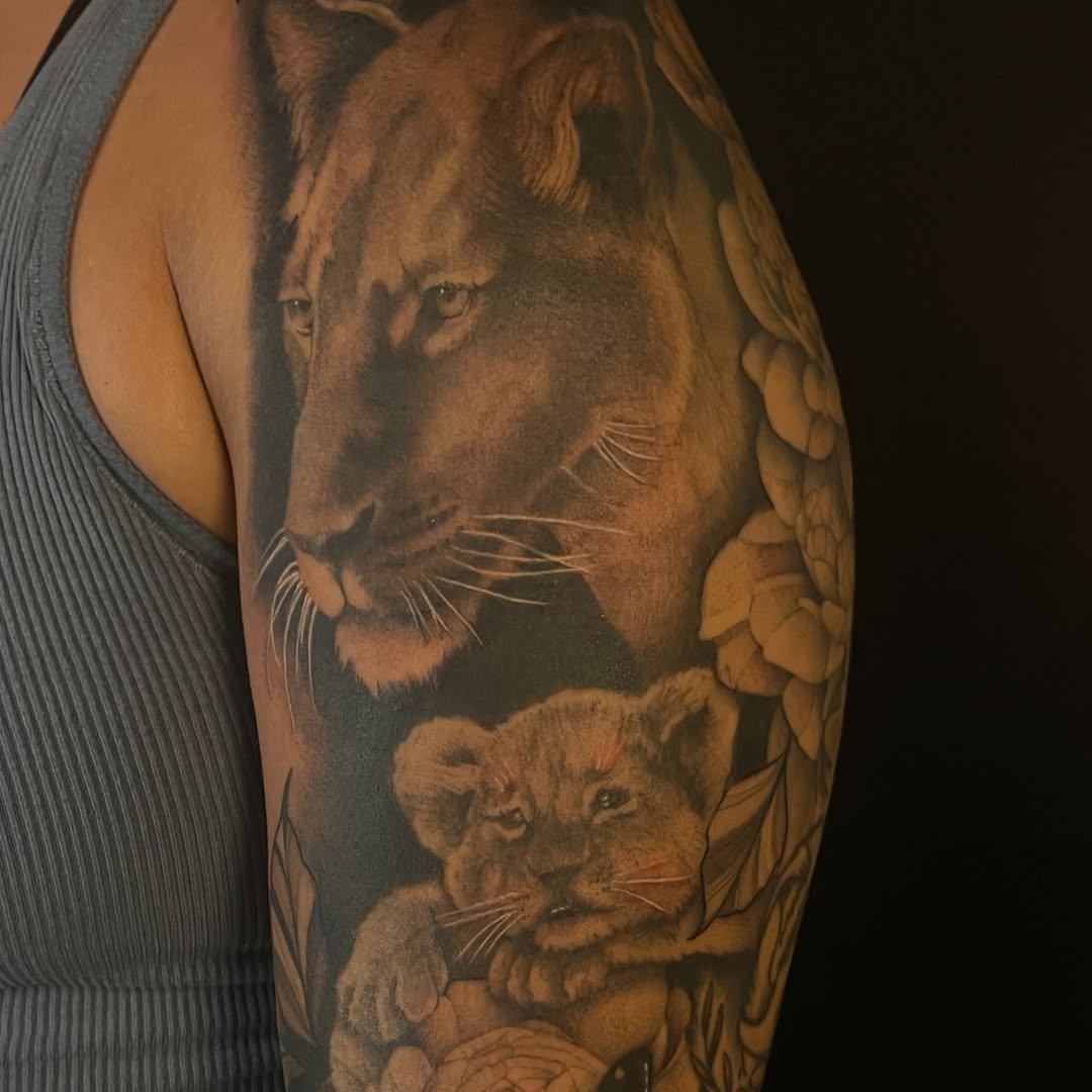 Tattoo by @softnddirty — realism, black_and_grey