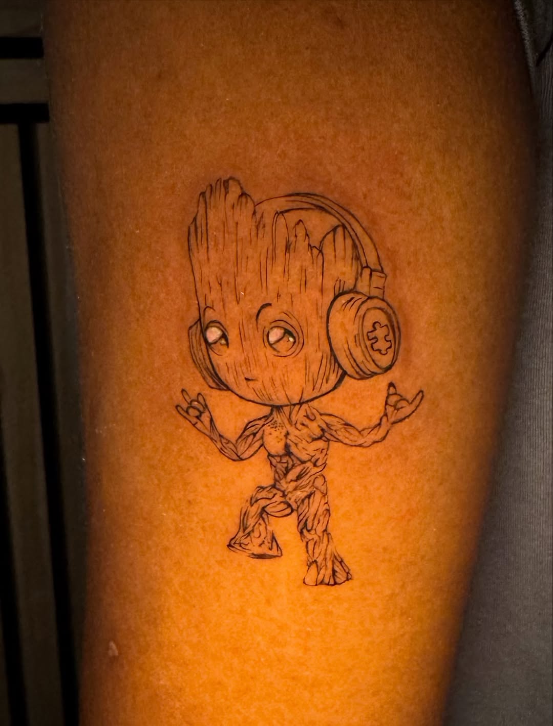Tattoo by @crose.o1 — illustrative, anime