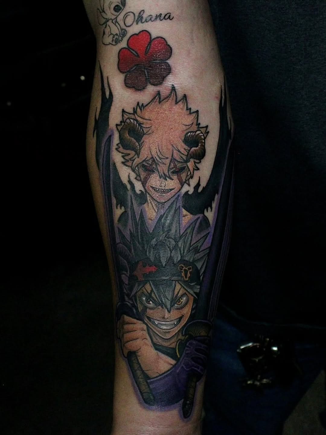 Tattoo by @creaturesink — anime
