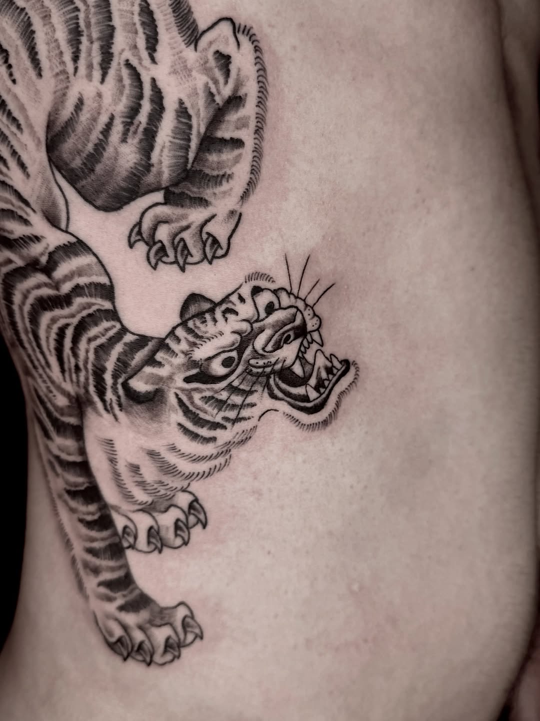 Tattoo by @codyglenntattoos — japanese_irezumi, black_and_grey