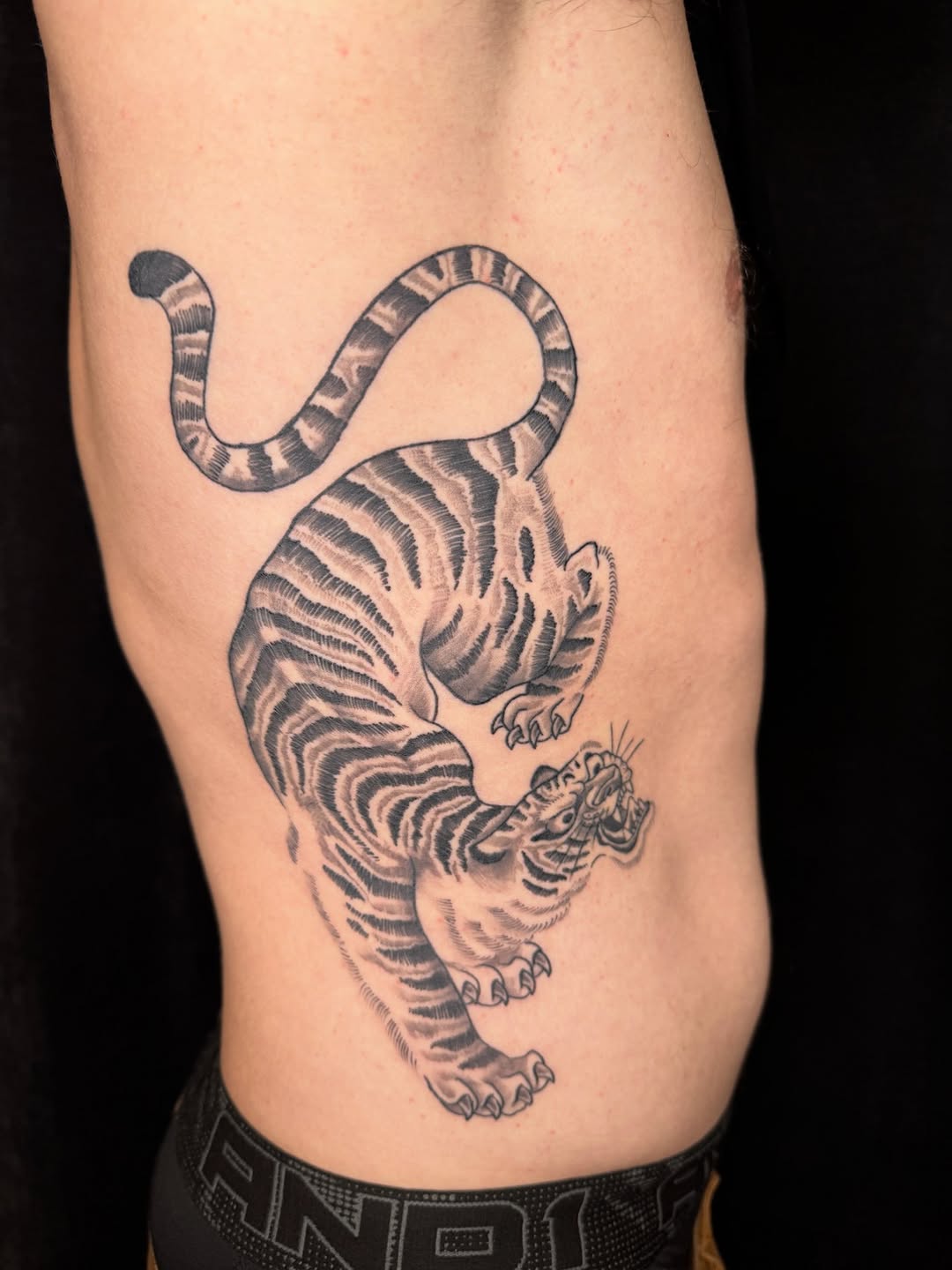 Tattoo by @codyglenntattoos — japanese_irezumi, black_and_grey