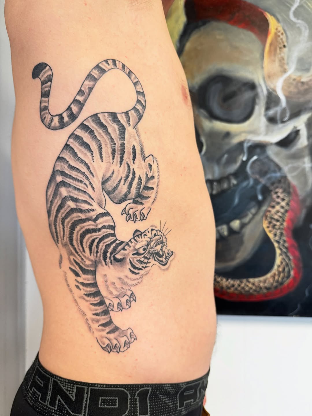 Tattoo by @codyglenntattoos — japanese_irezumi, black_and_grey