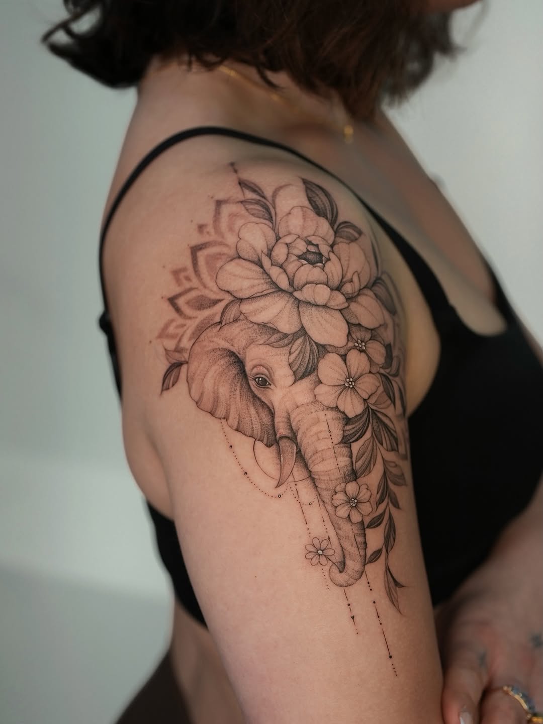 Tattoo by @xiu.tattoos — realism, dotwork
